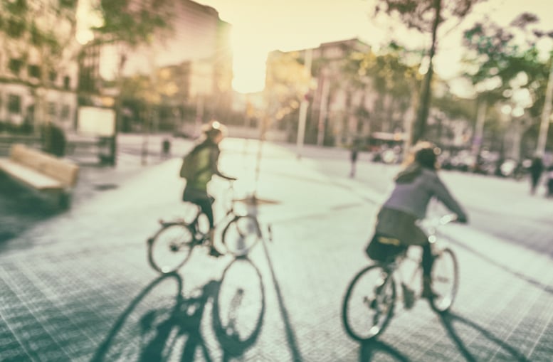 cycling in city